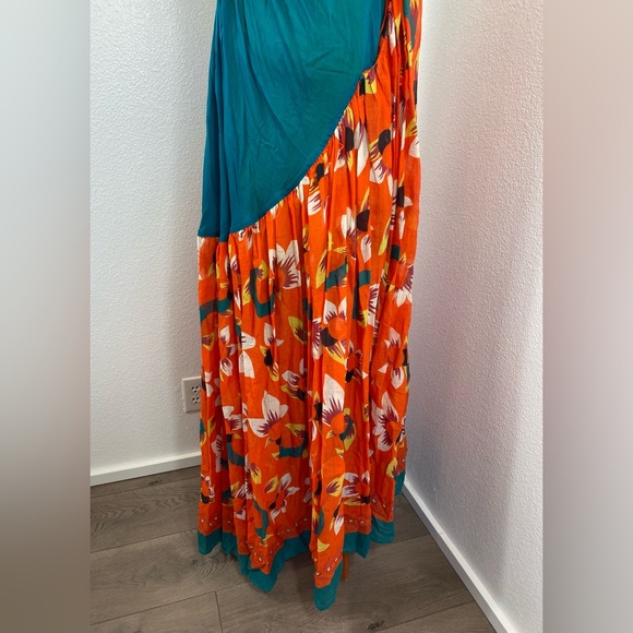 New Mimi Liberte’ Dress Michel Klein 36 FR Drop Back Gauzy Cotton Bold Beautiful - Picture 13 of 16